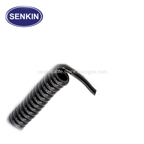 Multi Core Unshielded Spiral Coiled USB Cable